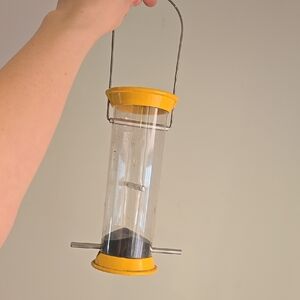 Vintage Yankees Yellow Bird Feeder with Metal Accents